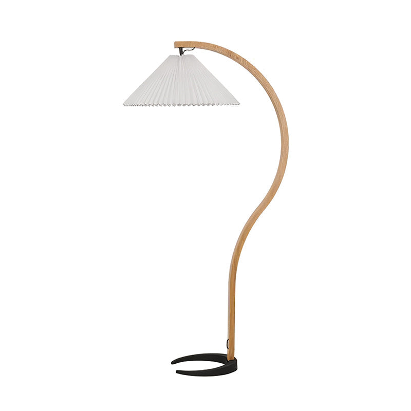 Radilum Caprani Floor Lamp Beech Wood and Linen