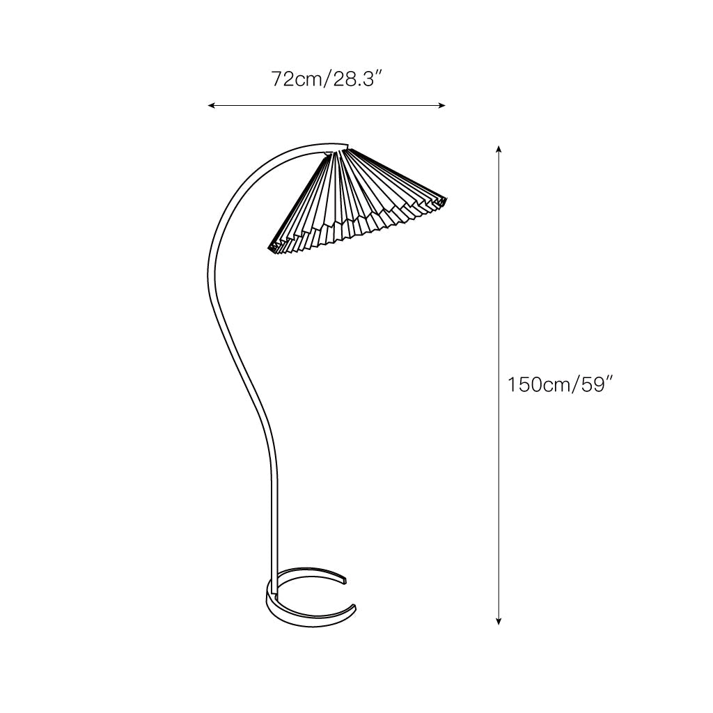Radilum Caprani Floor Lamp Beech Wood and Linen